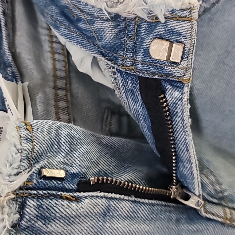 Wide Leg Puddle Light Blue Jeans - Picture 11 of 12